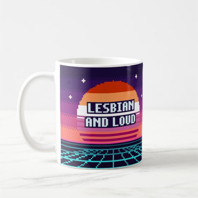Mug Pixel Lesbienne et Fière (Gauche)