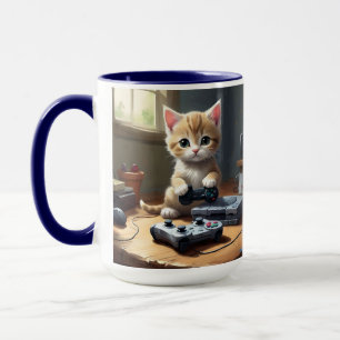 Mug "Pixel Paws : The Gamer Kitten in Action"
