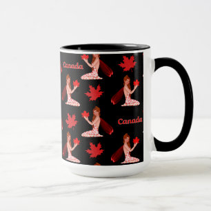 Mug Pixie canadienne avec feuille d'érable