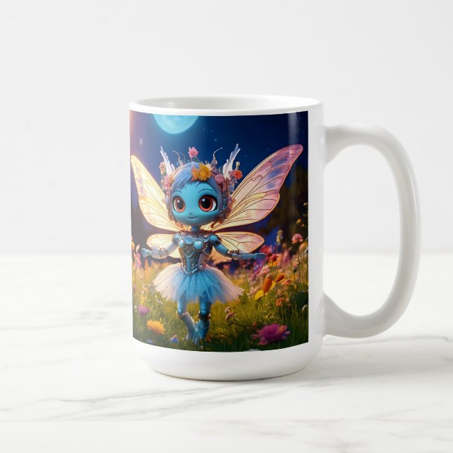 Mug Pixie Robot Ballerina Danser en Fleur sauvage (Droite)