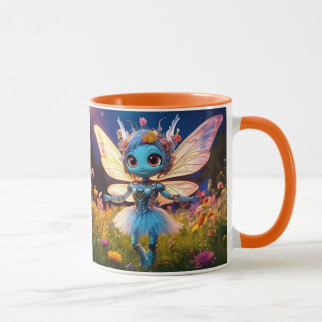 Mug Pixie Robot Ballerina Danser en Fleur sauvage (Droite)