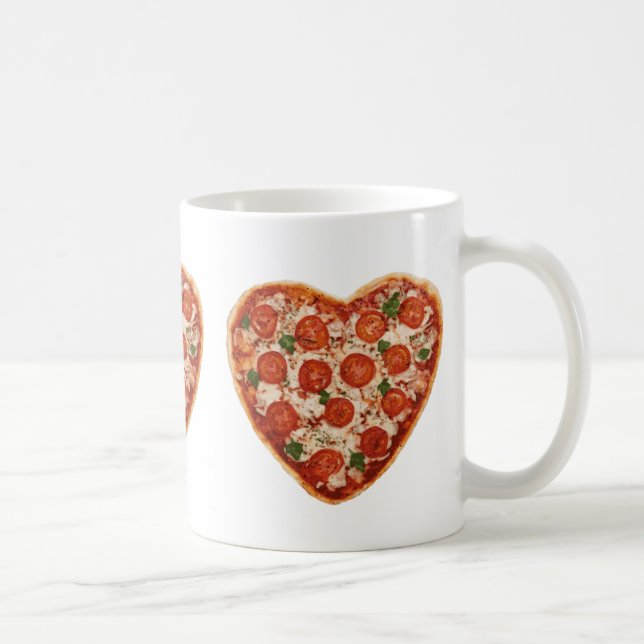Mug pizza au coeur (Droite)