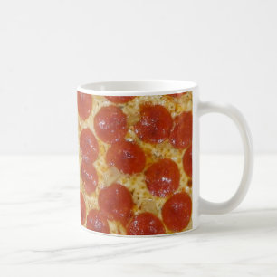 Mug pizza au gros pepperoni