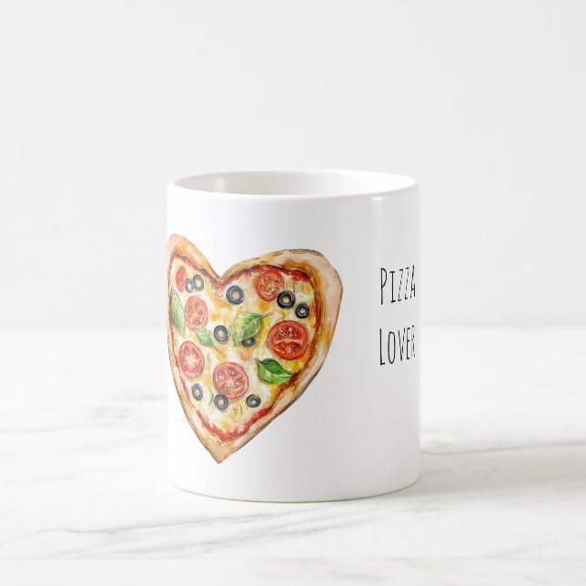 Mug Pizza aux légumes et fromage en forme de cœur (Centre)