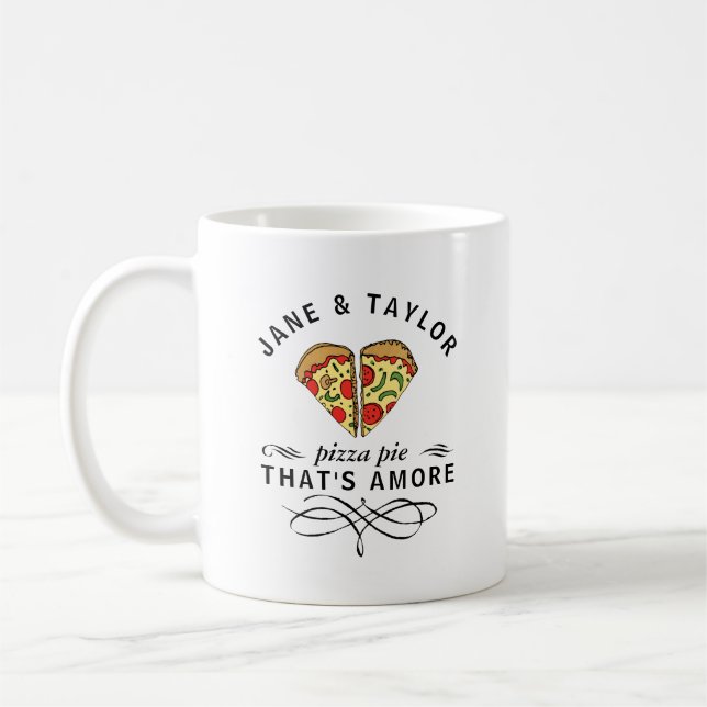Mug Pizza d'amour personnalisée (Gauche)