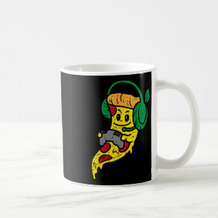Mug Pizza de joueur de jeux vidéo drôle de nourriture