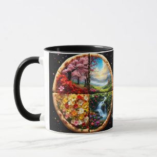 Mug Pizza délicieuse au printemps Imaginaire