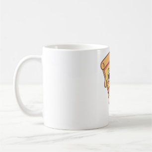 Mug Pizza Drôle Avec Sourire Smirk