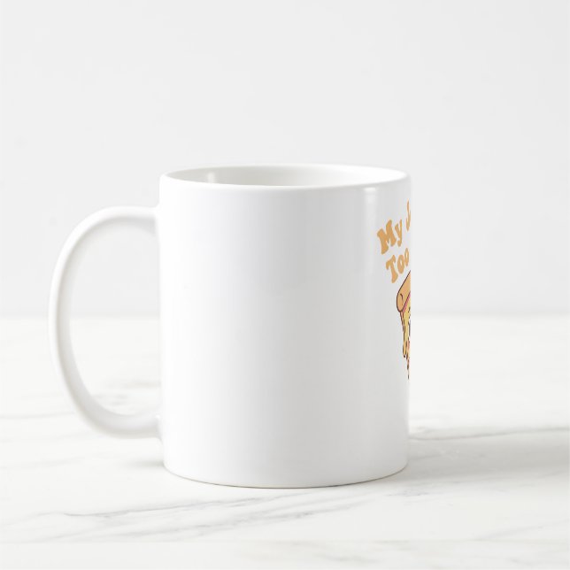 Mug Pizza Drôle Mes Blagues Sont Trop Cheesy (Gauche)