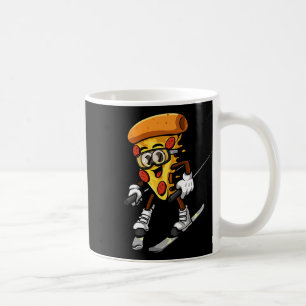 Mug Pizza Drôle Ski Fromage Pie Foodie Skiing Instruct
