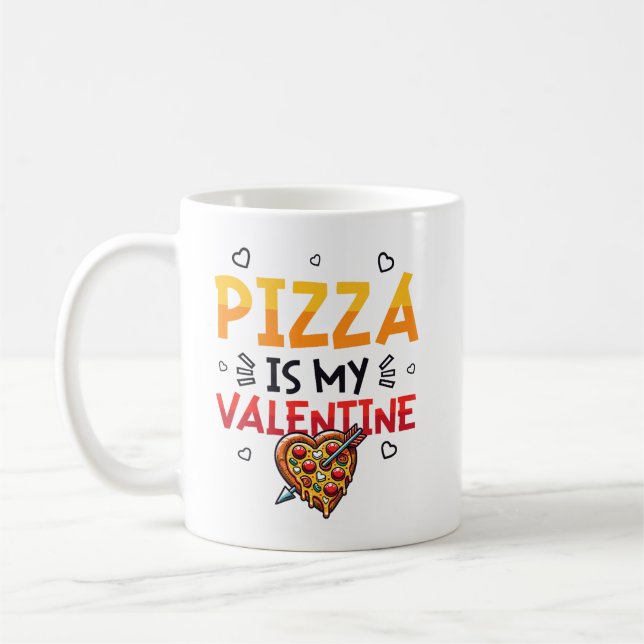 Mug Pizza Est Ma Pizza Valentine Lover Premium (Gauche)