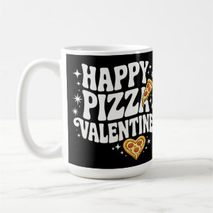 Mug Pizza Joyeuse Saint-Valentin Design Drôle de Pizza
