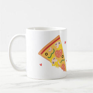 Mug Pizza Mignonne de mon Cœur Pun Amour Humour