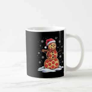 Mug Pizza Snowman - Santa Hat - Christmas Pizza Party