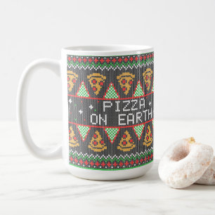 Mug Pizza Ugly Christmas Sweat