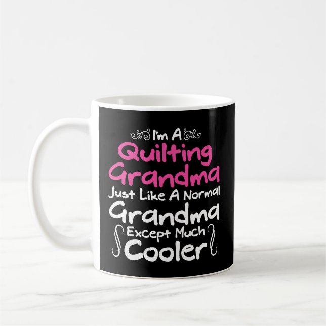 Mug Places de courtepointe Grandma Yarn Hobby Planche  (Gauche)