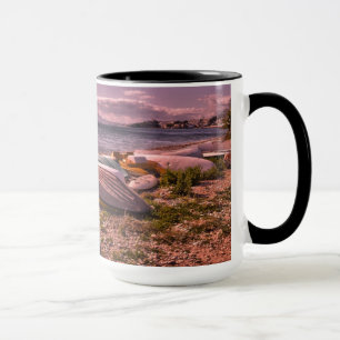 Mug Plage abandonnée des bateaux d'aviron   L'Olla,