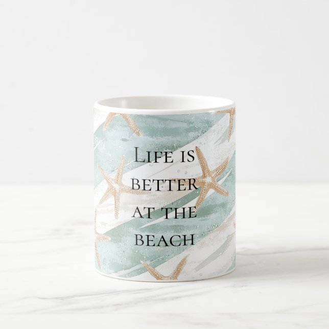Mug Plage Aqua Mint Starfish Grandes (Centre)