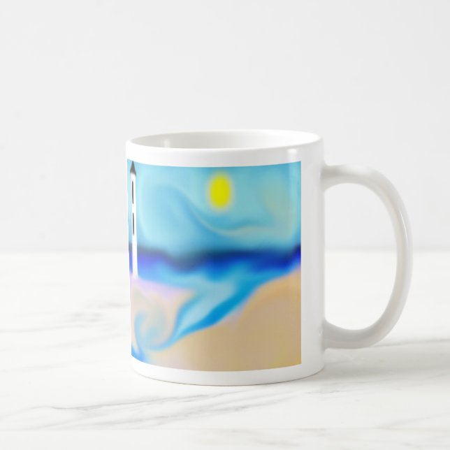 Mug Plage Avec Musique Lighthouse (Droite)