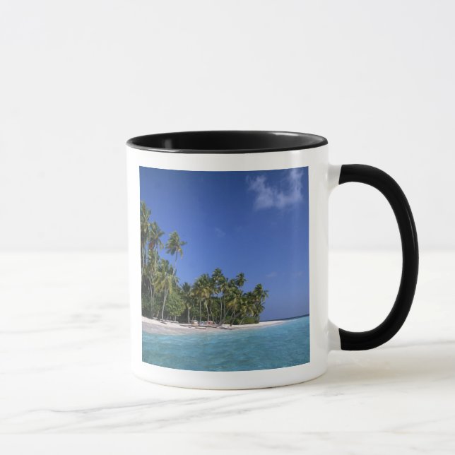 Mug Plage avec palmiers, Maldives (Droite)