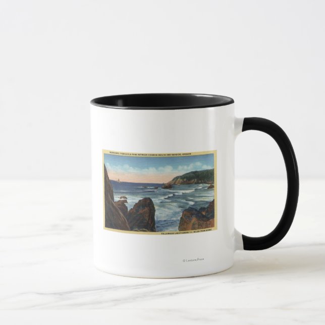 Mug Plage balnéaire et Cannon, Oregon (Droite)