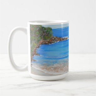 Mug Plage Bleu Vagues Australian peinture acrylique