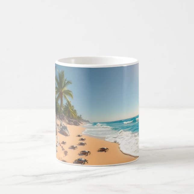 Mug Plage Chic Coquillage Doré Tropical (Centre)
