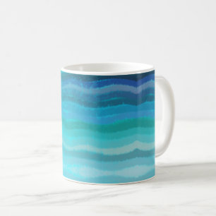 Mug Plage Côtière Vagues Salées Sur Turquoise