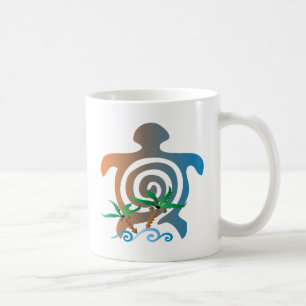 Mug Plage-coucher du soleil-tortue