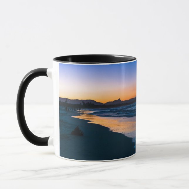 Mug Plage de Belongil juste après le coucher du soleil (Gauche)
