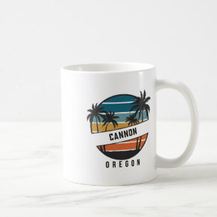 Mug Plage de canon rétro Oregon Surfboard Surfing 