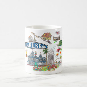 Mug Plage de Carlsbad, ville amusante