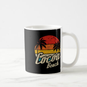 Mug Plage de Cocoa Floride Coucher de soleil Rétro Vin