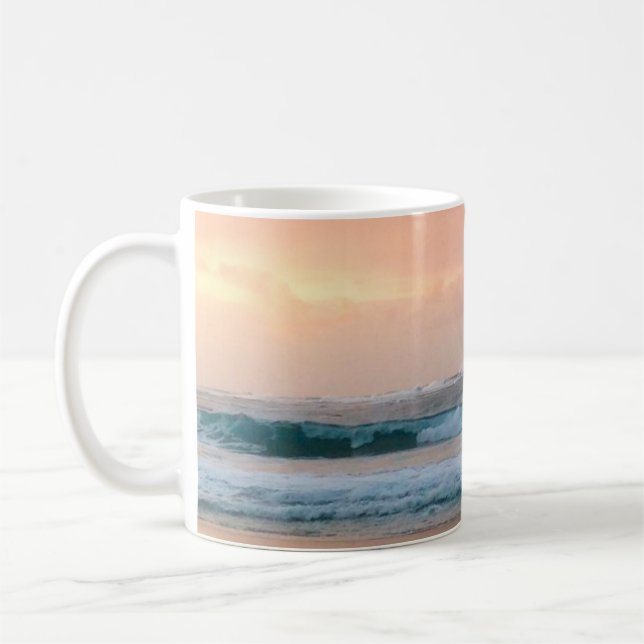 Mug Plage de coucher de soleil et océan  (Gauche)