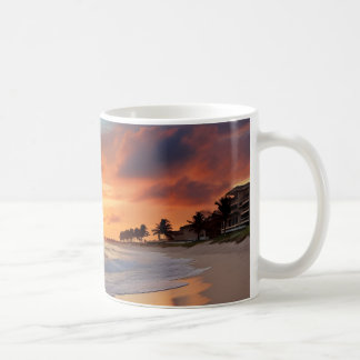 Mug Plage de coucher de soleil tropicale