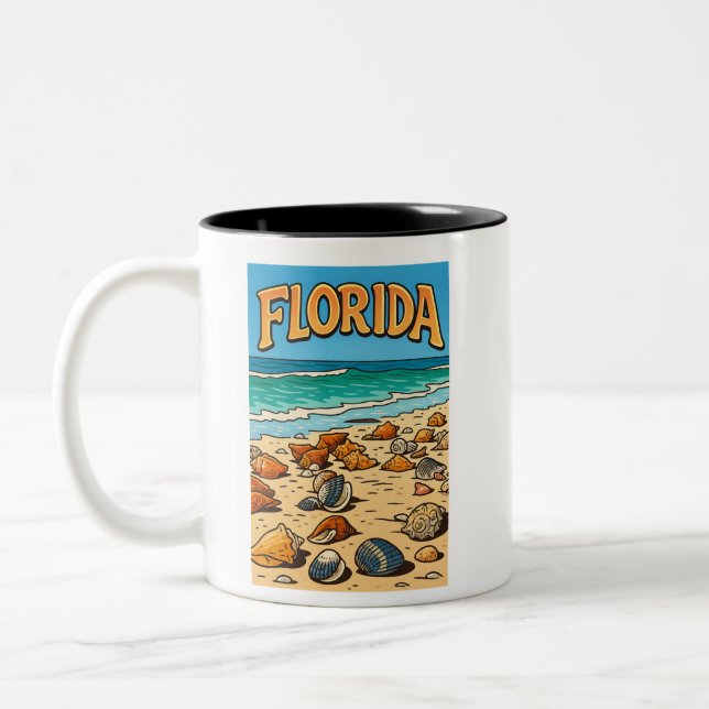 Mug "Plage de Floride" (Gauche)