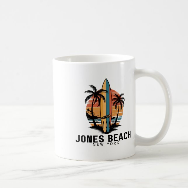 Mug Plage de Jones New York Surfant Surfeur _1  (Droite)