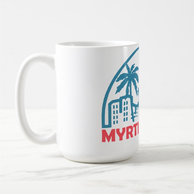 Mug Plage de Myrtle en été - Caroline du Sud  (Gauche)