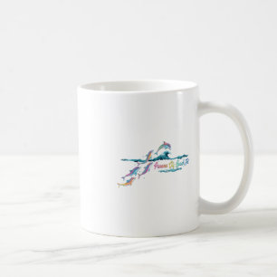 Mug Plage de Panama City Floride Dauphin Coloré Amoure