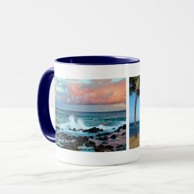 Mug Plage de Po'ipu, Kaua'i Hawaii, Keepsaké (Devant gauche)