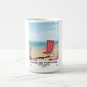 Mug Plage de Portitxol, Costa Brava, Espagne