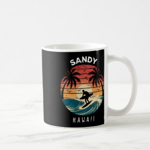 Mug Plage de sable Hawaii Planche de surf Vagues Plage