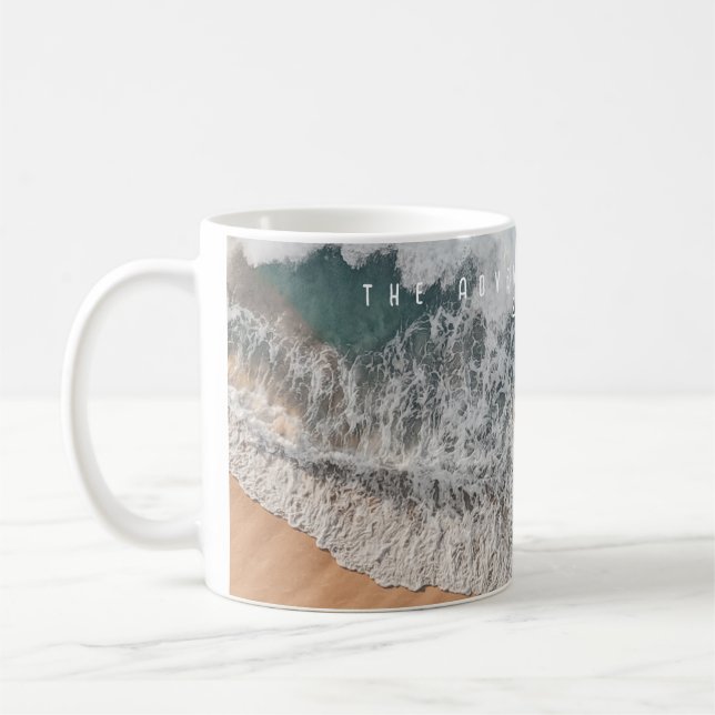 Mug Plage de sable tropical océan aventure personnalis (Gauche)