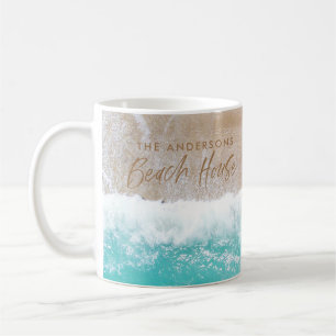 Mug Plage de sable tropicale océan soleil des vagues 