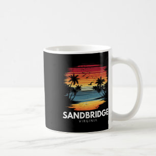 Mug Plage de Sandbridge Virginie Surfboard Surf Vintag