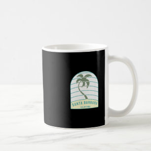 Mug Plage de Santa Barbara Californie Palmier Ca Vacan