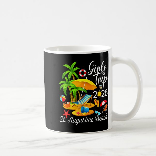 Mug Plage de St Augustine Floride Conception d'été (Droite)