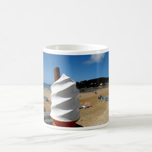 Mug Plage de St Brelade en crème glacée (Centre)