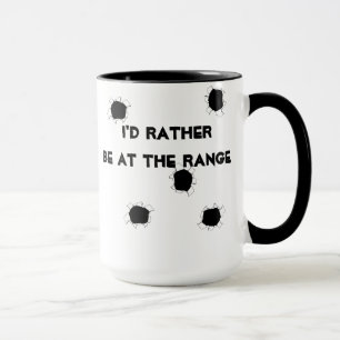 Mug Plage de tir cible de pistolet