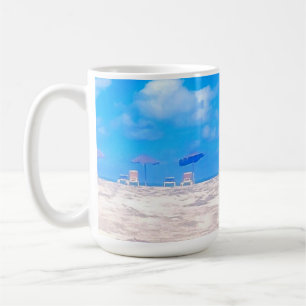 Mug Plage d'été Bleu